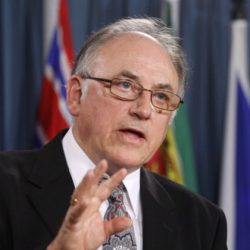 Brian Peckford holds a press conference to highlight previously unpublished documents dealing with the patriation of the Constitution, Wednesday Sept.19, 2012 on Parliament Hill in Ottawa.THE CANADIAN PRESS/Adrian Wyld